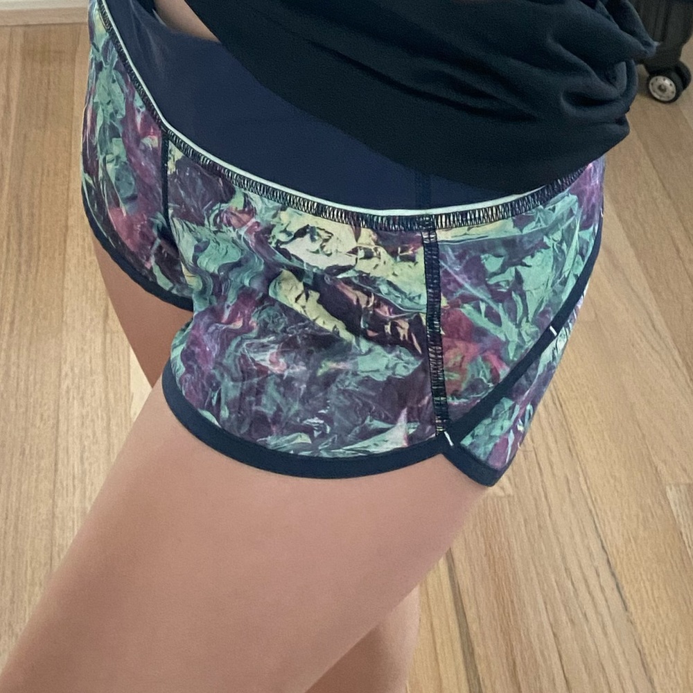 Patterned Lululemon Speed Shorts